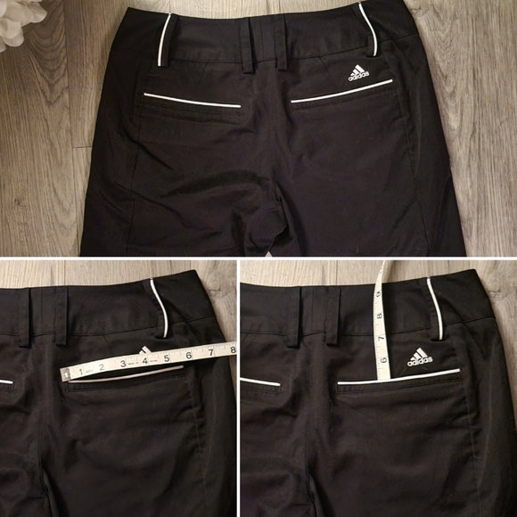 Adidas ProDRY Plus Climalite Golf Capri Pants Black And White, Women's 4 - Picture 14 of 16